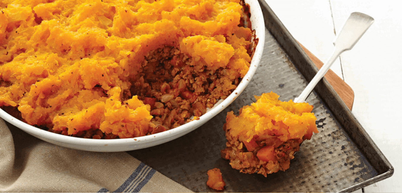 Butternut and lentil cottage pie - Intercare Health Hub