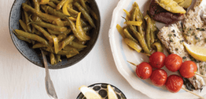 curried green beans onions