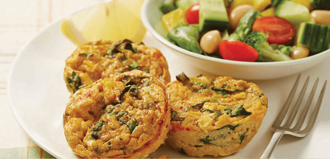 Spinach and corn bakes - Intercare Health Hub