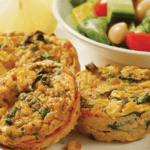 Spinach and corn bakes