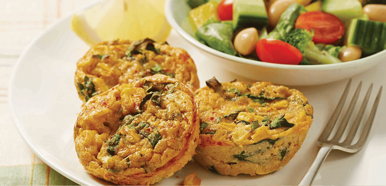 Spinach and corn bakes - Intercare Health Hub