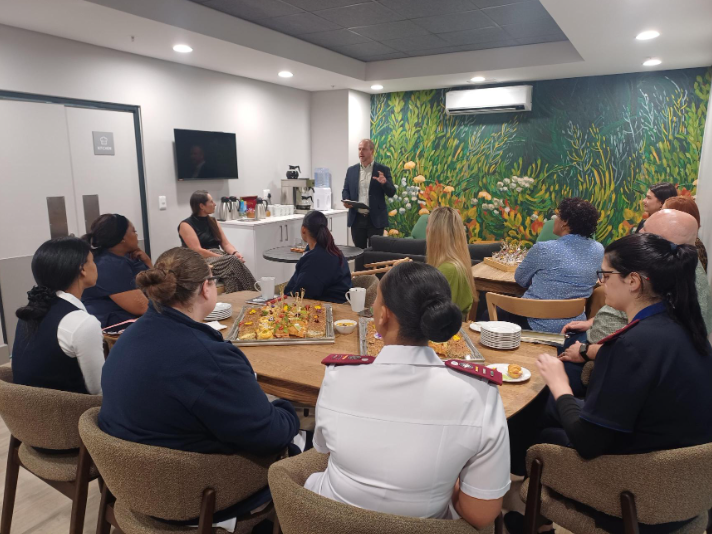 Welcoming the team members at the brand-new Intercare Somerset West Physical Rehabilitation Hospital